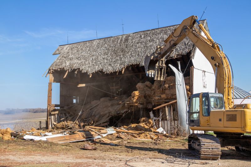 Construction Equipment on Barn Site